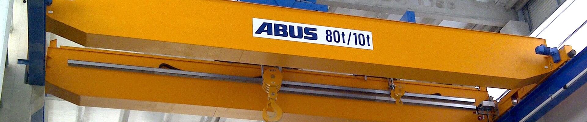 ABUS Laufkran mit 80t/10t Tragfähigkeit in Schiffsbauunternehmen im Nordwesten Spaniens 