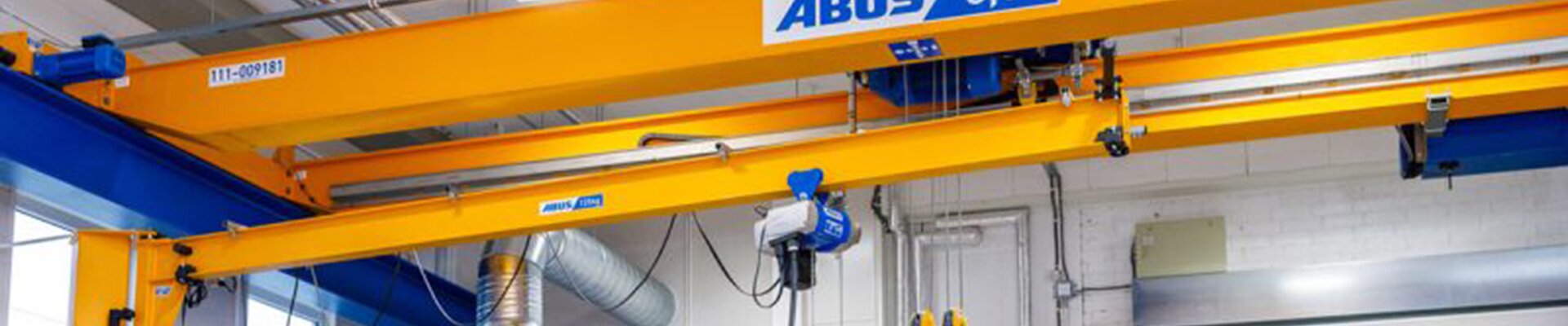 ABUS Krane in Werkstatt der Firma Rotor Maskiner in Schweden