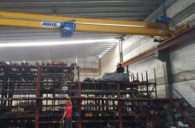 ABUS Einträger-Laufkrane bei der Firma Sidersul in Brasilien