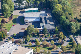 Luftaufnahme des ABUS Kransysteme GmbH Standorts in Marienheide für die Entwicklung