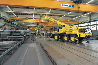 ABUS Seitenlaufkatze Bauart S an ABUS Laufkran in der Firma ABUS Kransysteme GmbH in Lantenbach