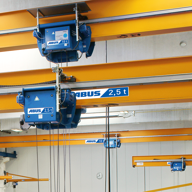 ABUS Einschienenlaufkatzen Bauart E und Krane 