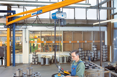 ABUS Wandschwenkkran LW in der Firma Sprint Metall in Reichshof