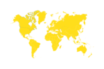 Gelbgefärbte Weltkarte