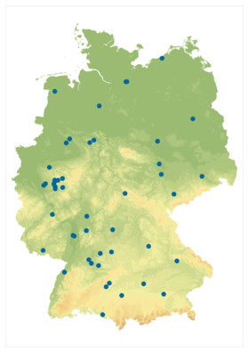 Deutschland-Karte mit eingezeichneten ABUS-Service-Standorten