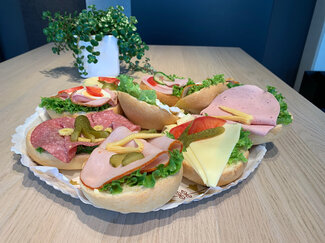 Verschieden belegte Brötchen